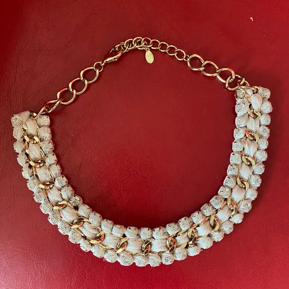 Aldo Lace/Chain Necklace